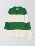 Kin Striped Relaxed Fit Rugby Shirt, Cloud Dancer