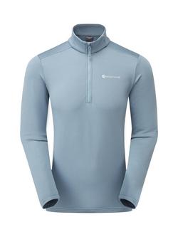 Montane Men's Protium Pull-On Fleece, Stone Blue, Stone Blue
