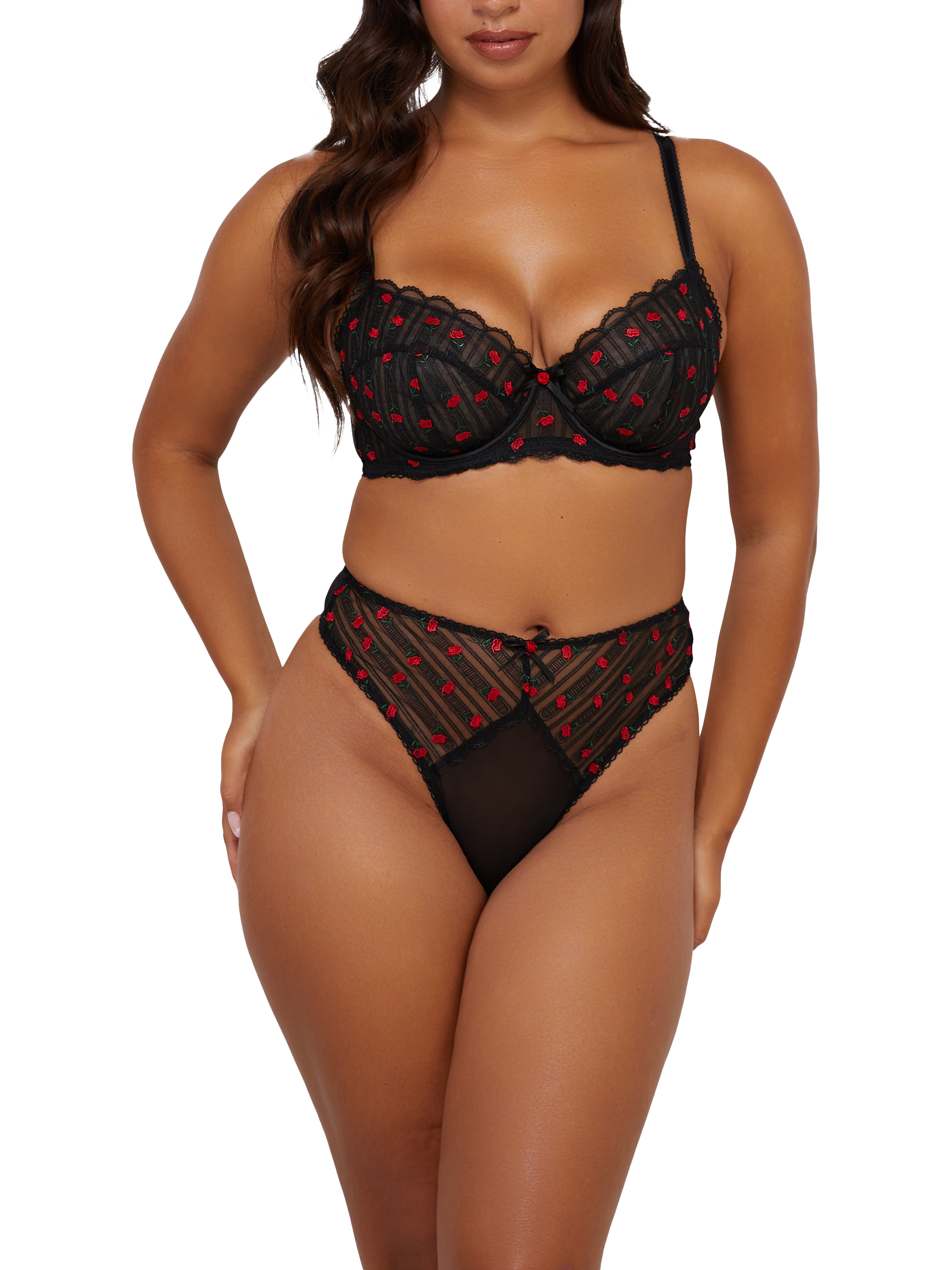 Product image 1 of 5, which shows Eleanor blk bra BK