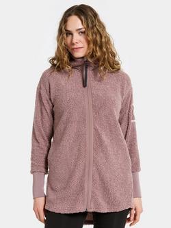 Didriksons Sally Pile Fleece Jacket, Faded Wine, Faded Wine