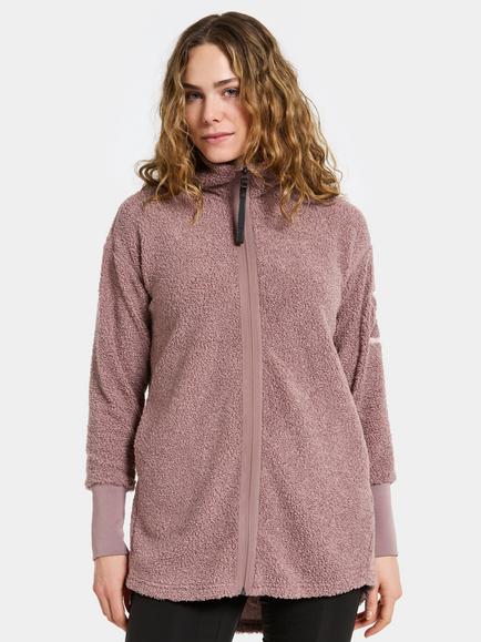 Didriksons Sally Thermal Fleece Jacket, Faded Wine