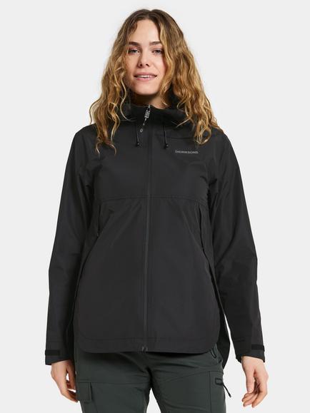 Didriksons Tilde Waterproof & Windproof Jacket, Black