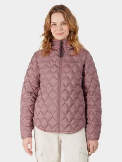 Didriksons Evelyn Quilted Water Repellent Jacket, Faded Wine, Faded Wine