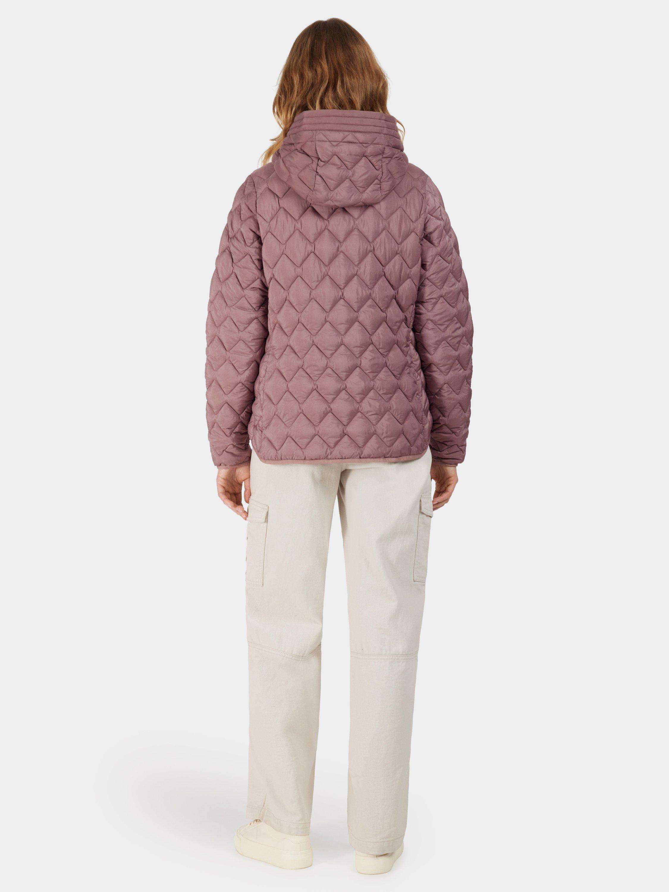 Product image 3 of 9, which shows Didriksons Evelyn Quilted Water Repellent Jacket, Faded Wine, 8