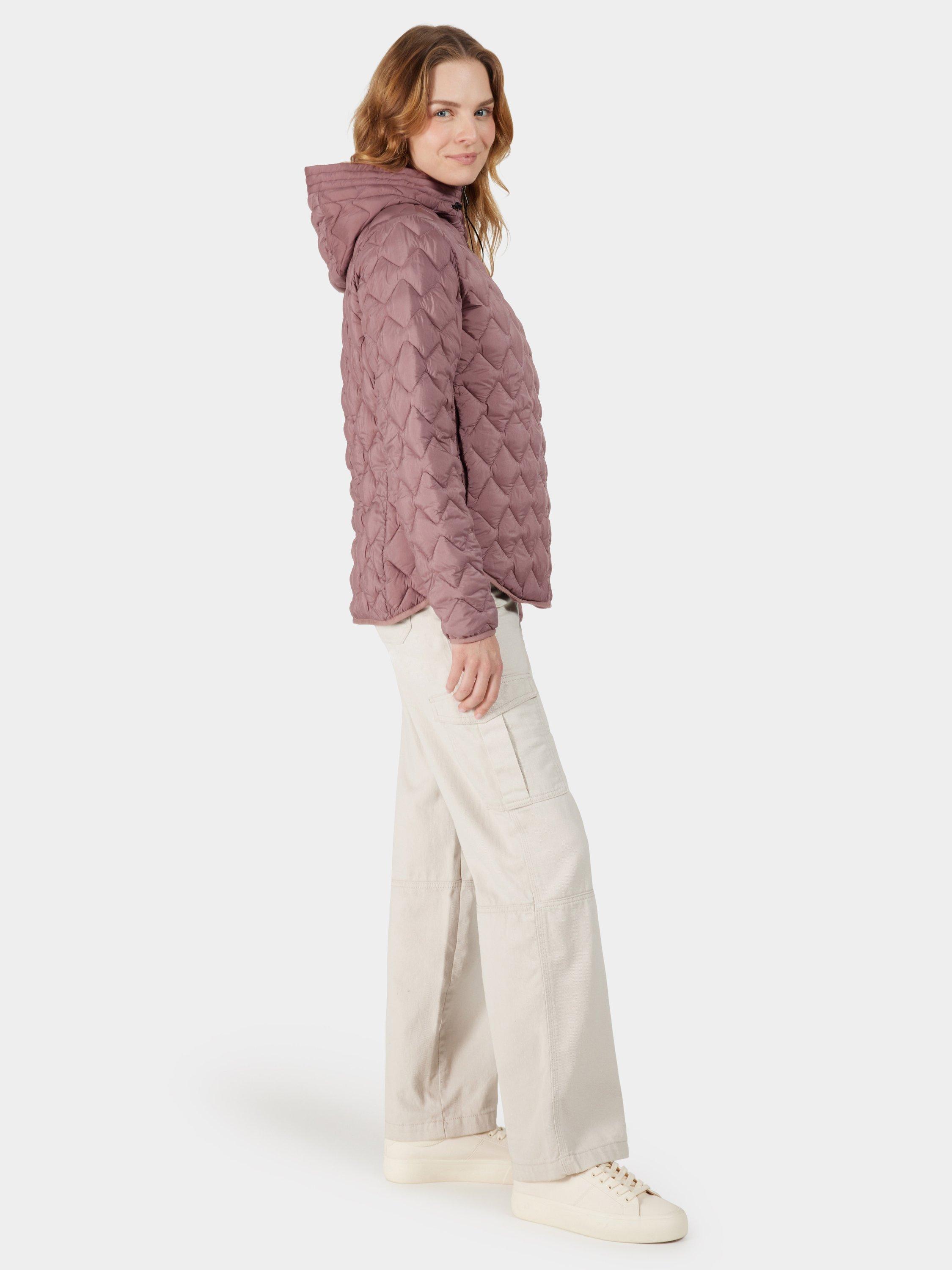 Product image 4 of 9, which shows Didriksons Evelyn Quilted Water Repellent Jacket, Faded Wine, 8