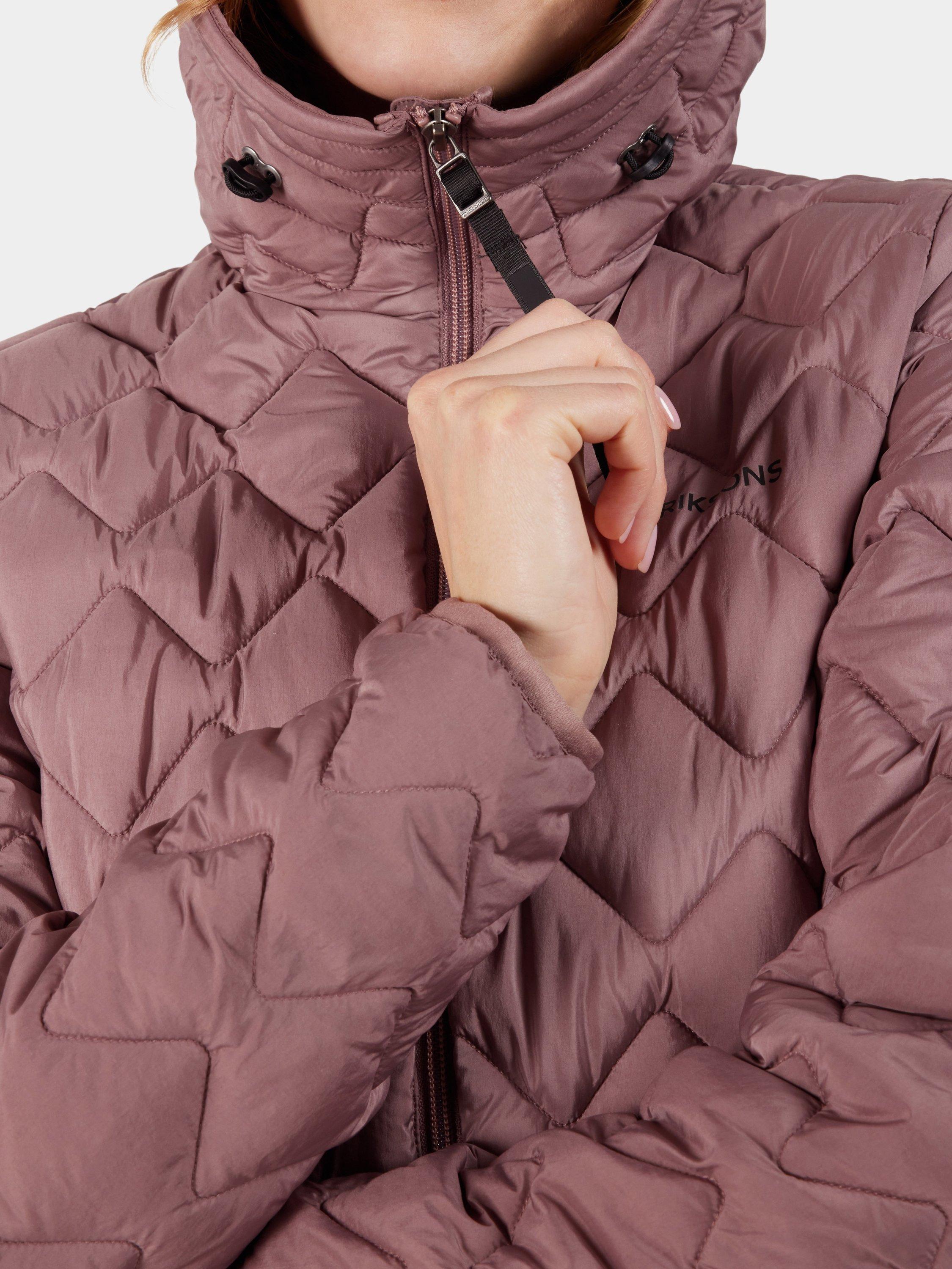 Product image 5 of 9, which shows Didriksons Evelyn Quilted Water Repellent Jacket, Faded Wine, 8