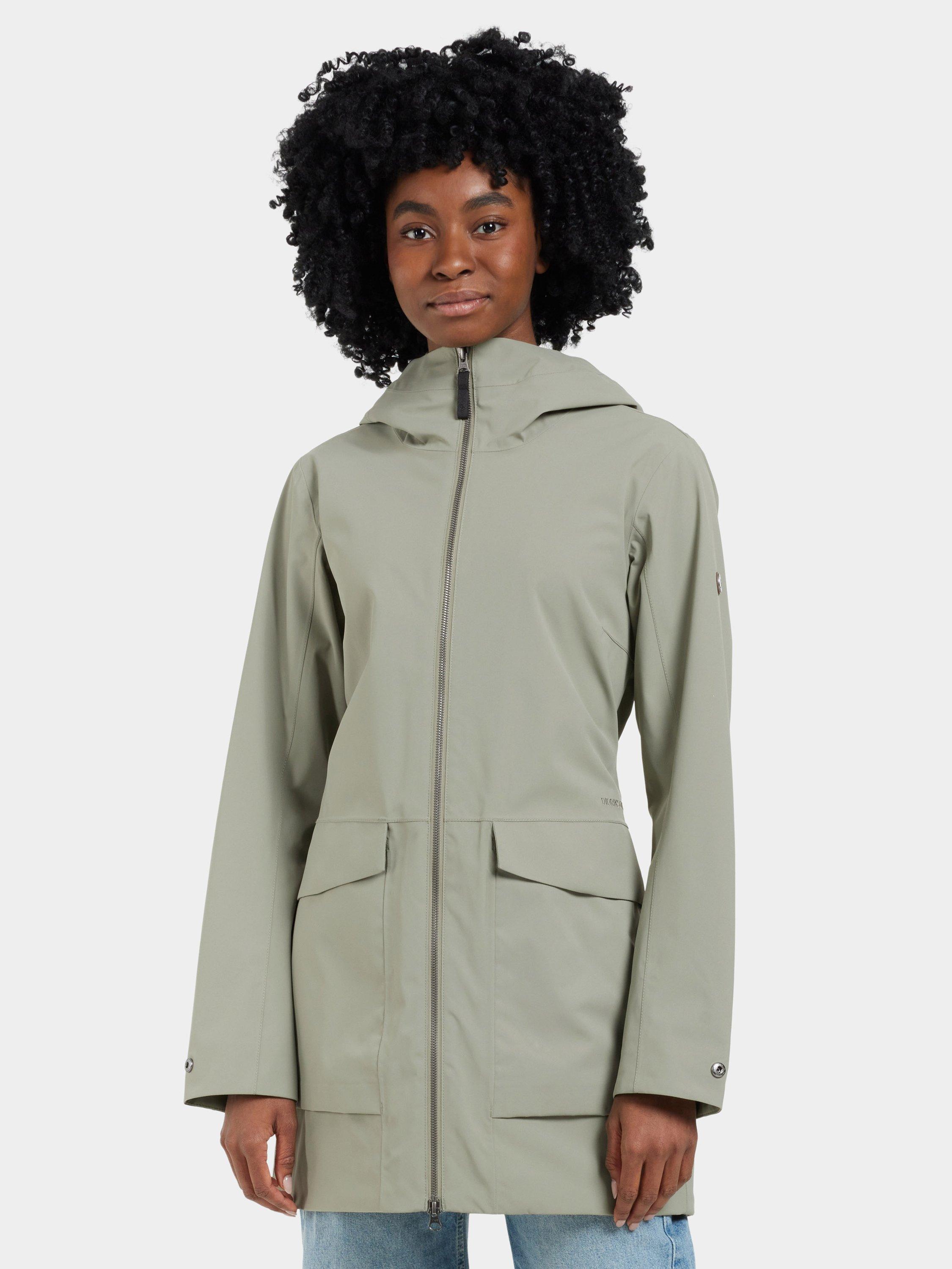 Product image 1 of 10, which shows Didriksons Folka Windproof & Waterproof Parka, Mistel Green, 8