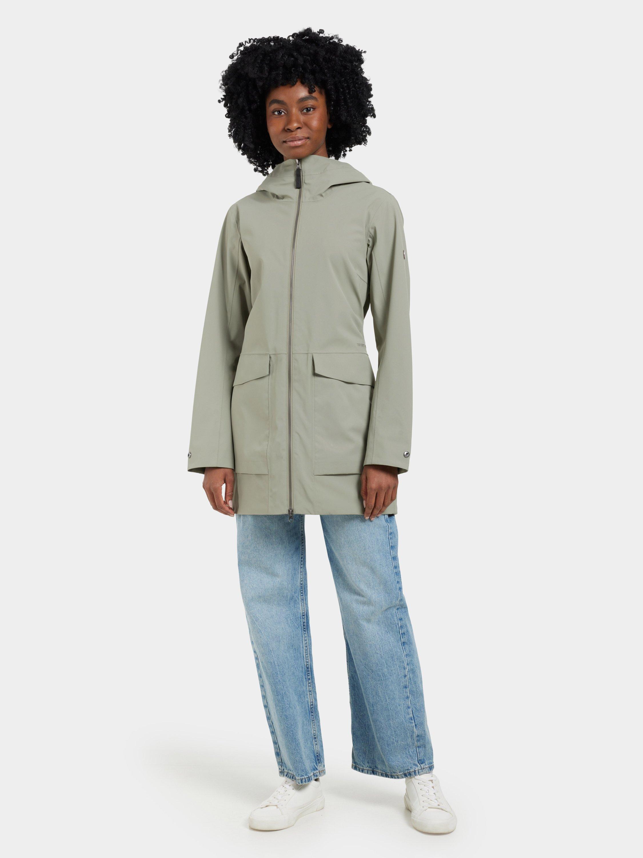Product image 2 of 10, which shows Didriksons Folka Windproof & Waterproof Parka, Mistel Green, 8