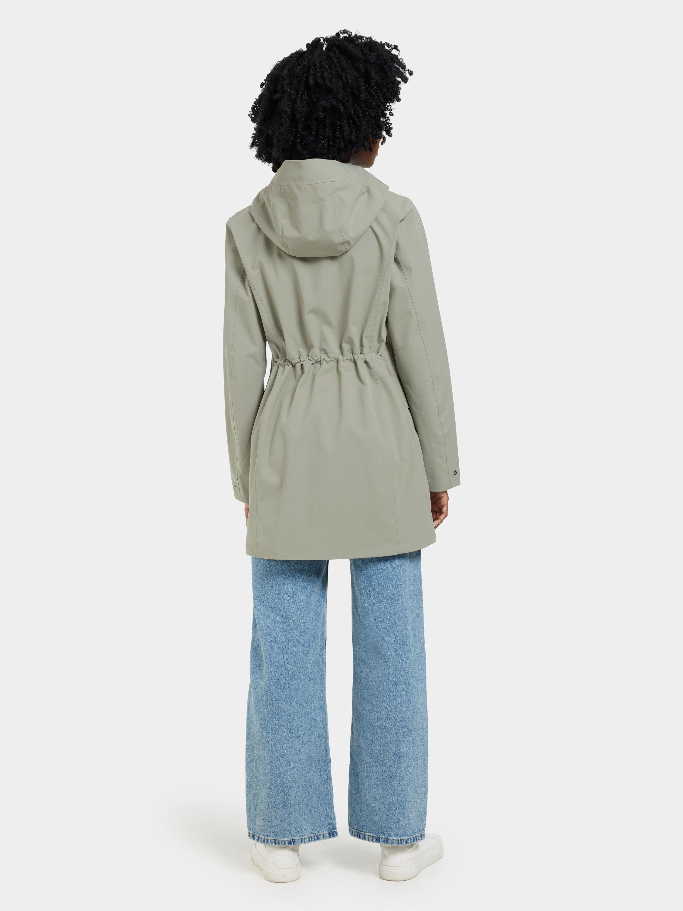 Product image 5 of 10, which shows Didriksons Folka Windproof & Waterproof Parka, Mistel Green, 8