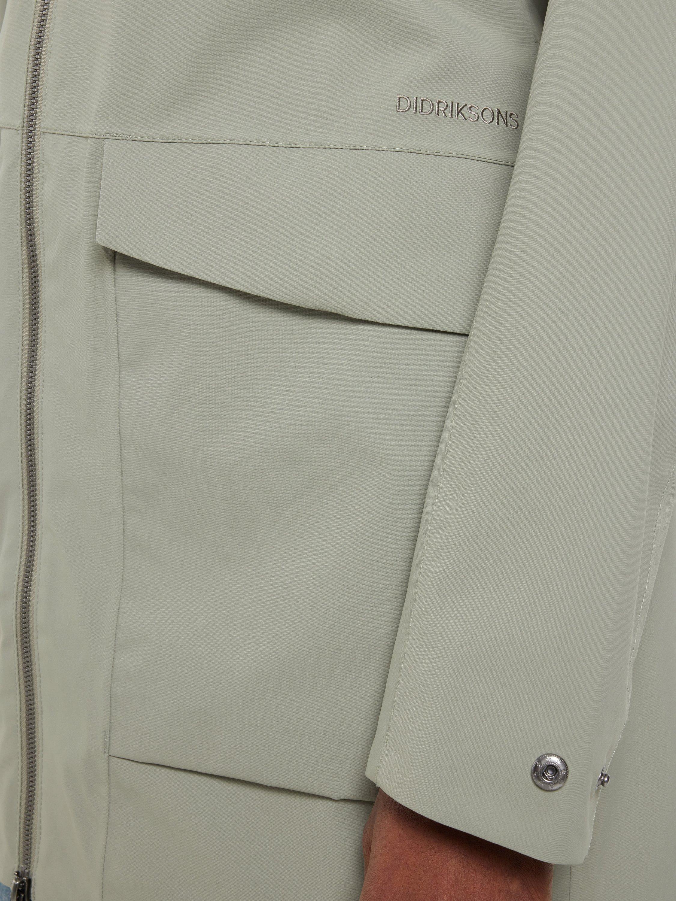 Product image 8 of 10, which shows Didriksons Folka Windproof & Waterproof Parka, Mistel Green, 8