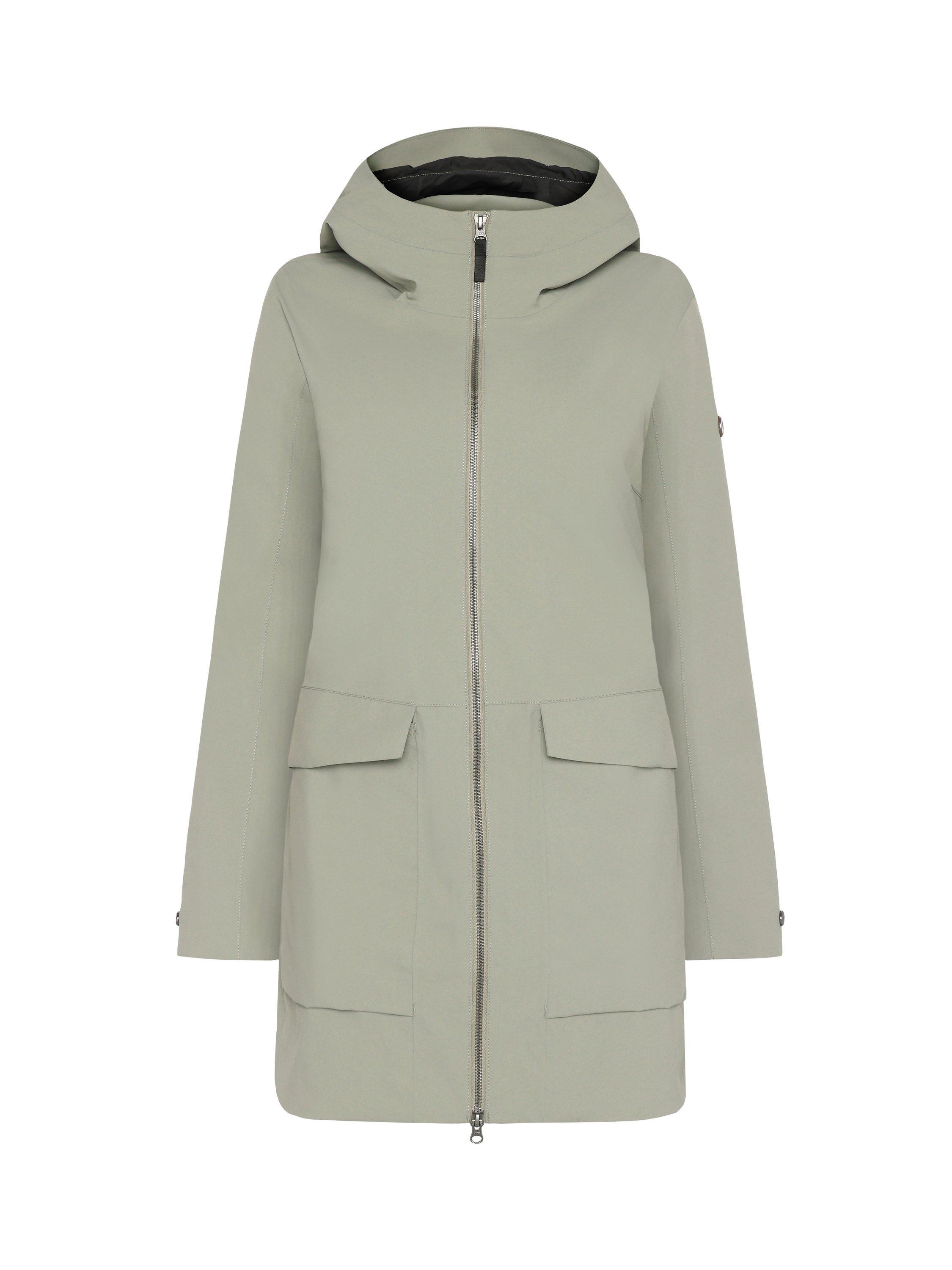 Product image 9 of 10, which shows Didriksons Folka Windproof & Waterproof Parka, Mistel Green, 8
