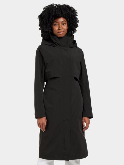 Didriksons Isolde Waterproof & Windproof Parka, Black