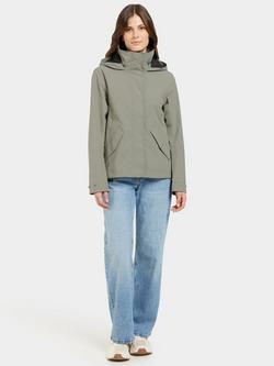 Didriksons Mabel Windproof & Waterproof Jacket - view 2, Mistel Green