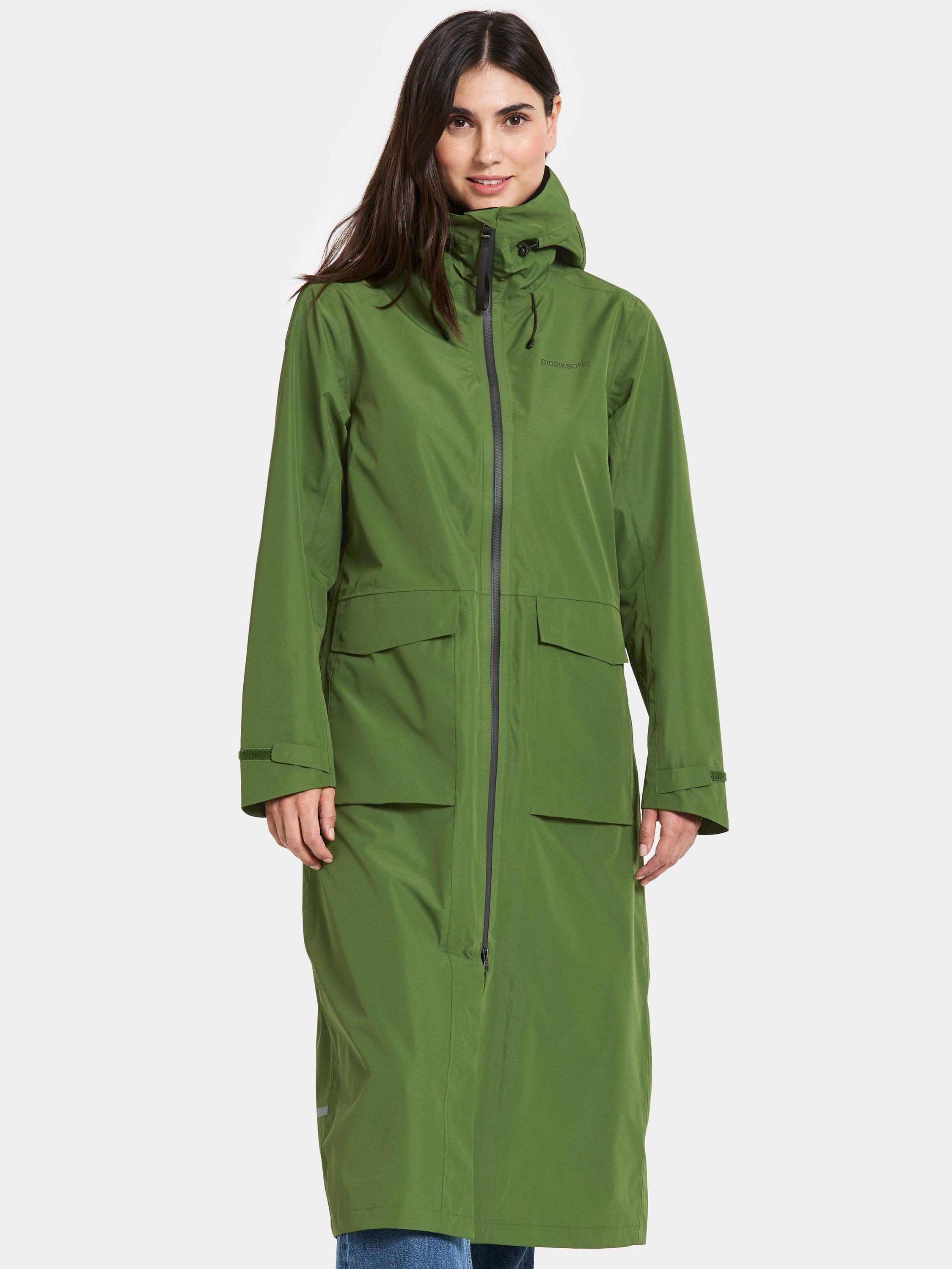 Product image 1 of 10, which shows Didriksons Nadja Long Water & Windproof Parka, Velvet Green, 8