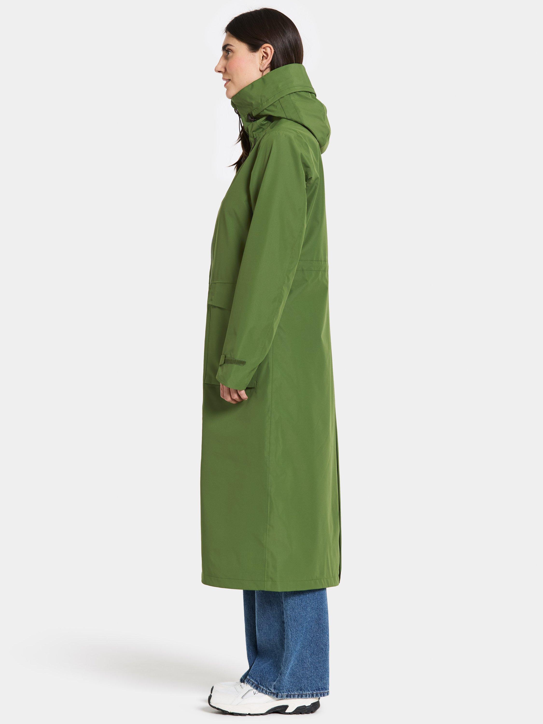Product image 3 of 10, which shows Didriksons Nadja Long Water & Windproof Parka, Velvet Green, 8