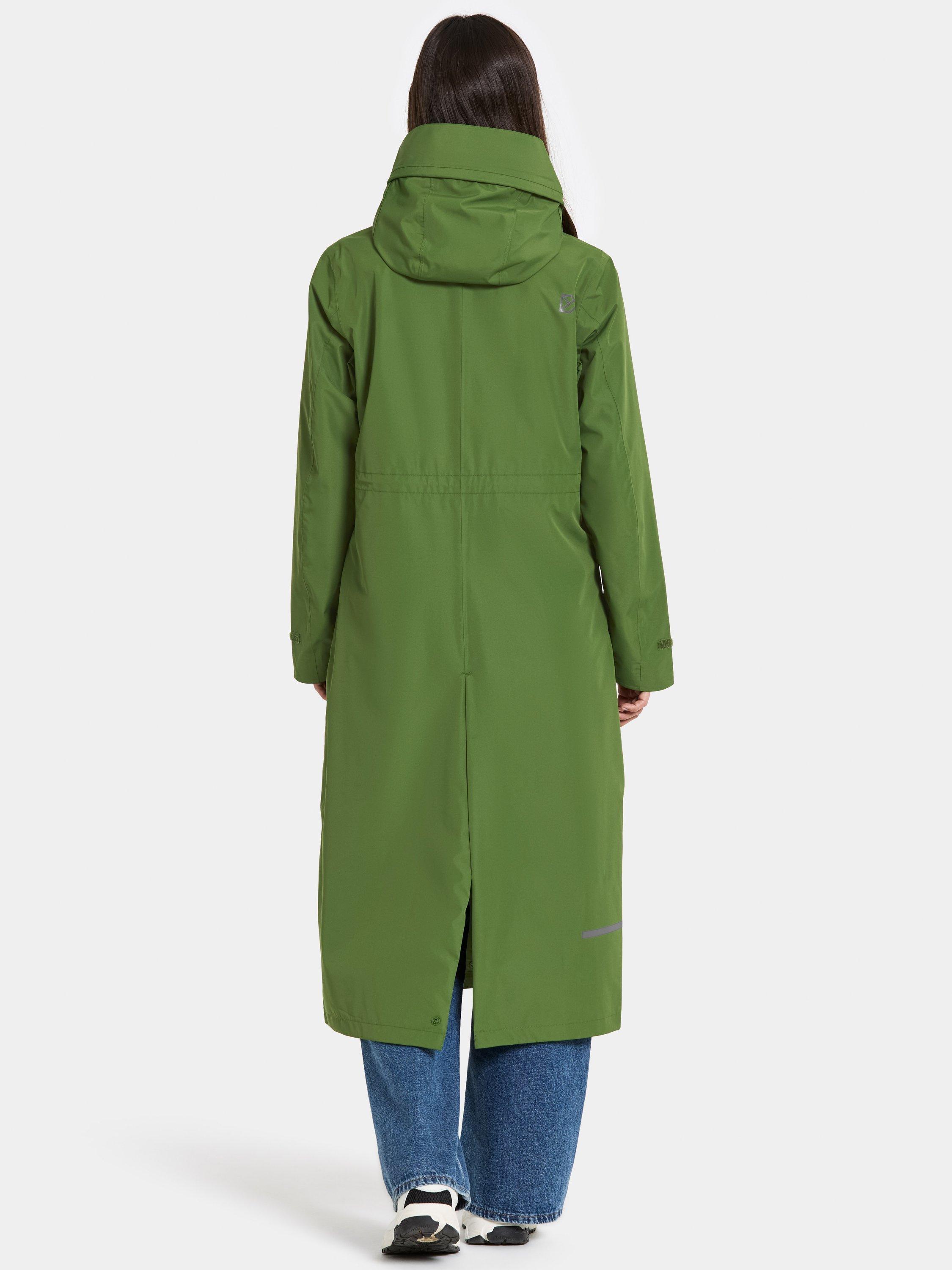 Product image 4 of 10, which shows Didriksons Nadja Long Water & Windproof Parka, Velvet Green, 8