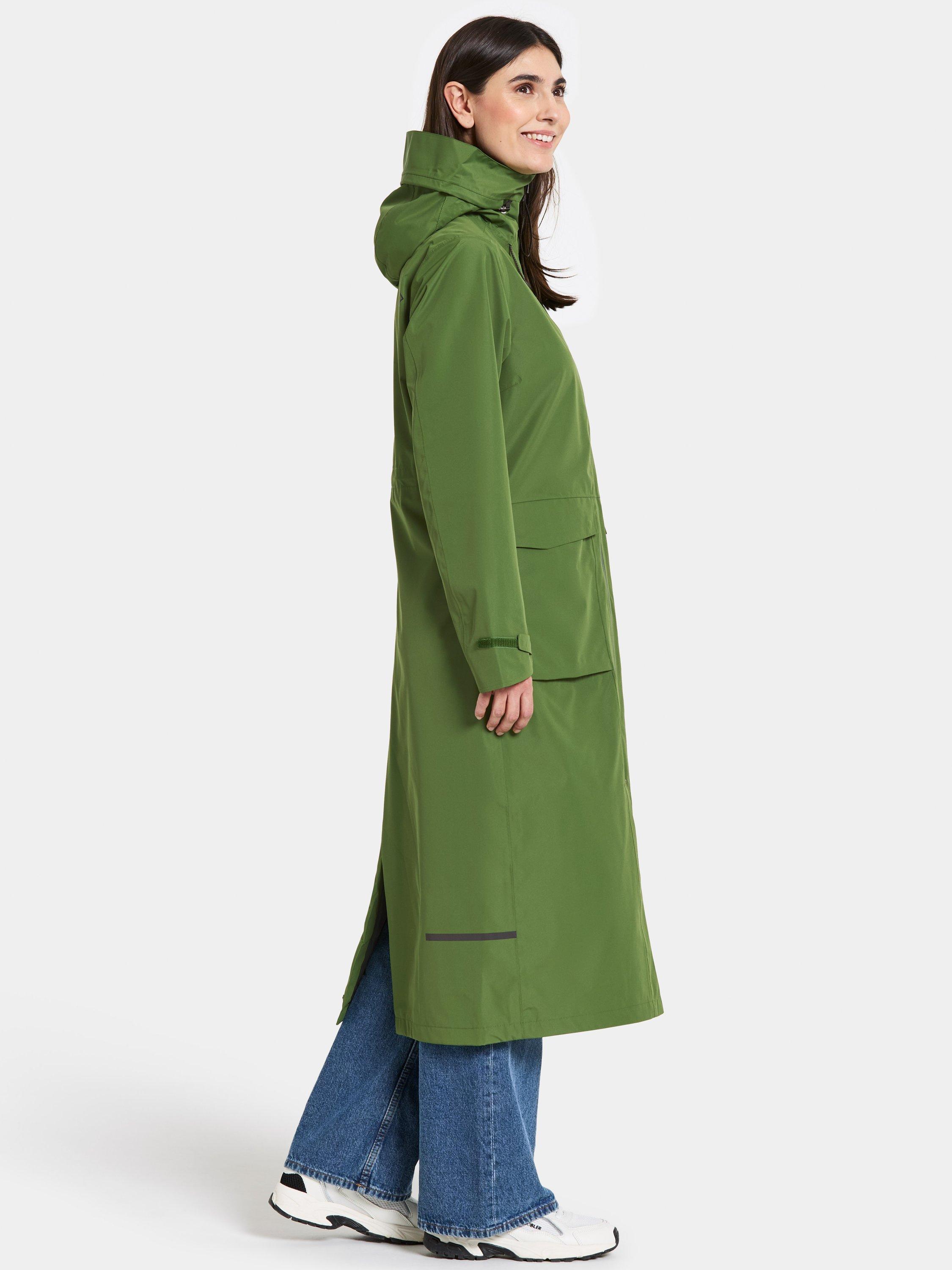 Product image 5 of 10, which shows Didriksons Nadja Long Water & Windproof Parka, Velvet Green, 8