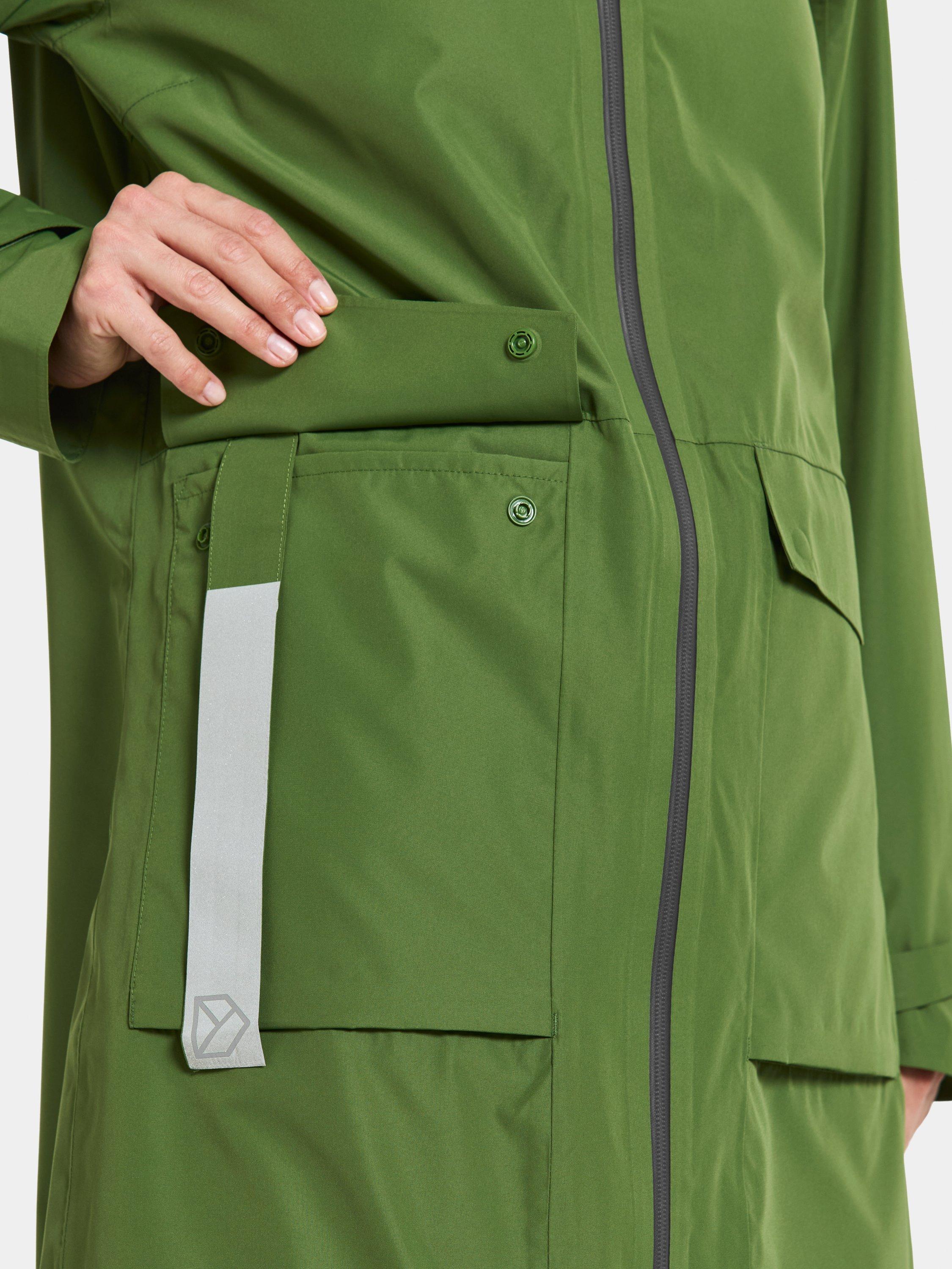 Product image 6 of 10, which shows Didriksons Nadja Long Water & Windproof Parka, Velvet Green, 8