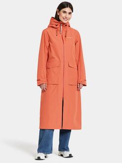 Didriksons Nadja Long Water & Windproof Parka - view 2, Brique Red