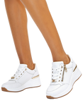 Carvela Skyline Wedge Trainers, White