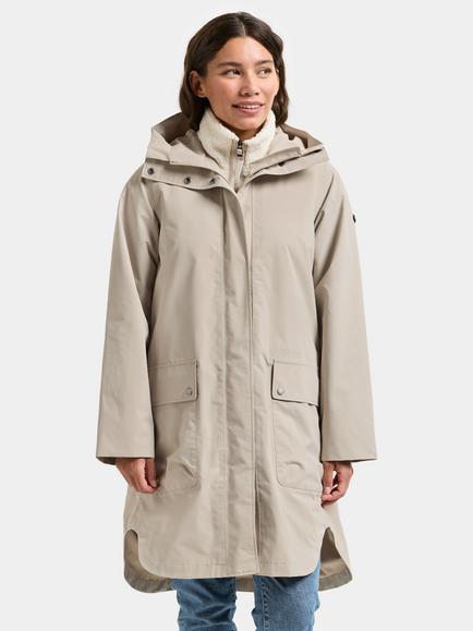 Didriksons Adria Waterproof & Windproof Parka, Clay Beige