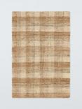 John Lewis Checkered Pure Jute Rug, Natural