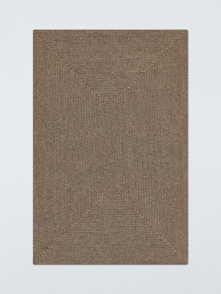 John Lewis Braided Jute Blend Rug, Natural, Natural