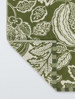 John Lewis x Sanderson Cantaloupe Towels - view 2, Forest Green