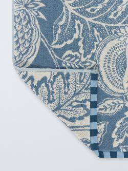 John Lewis x Sanderson Cantaloupe Towels - view 2, Menai Blue