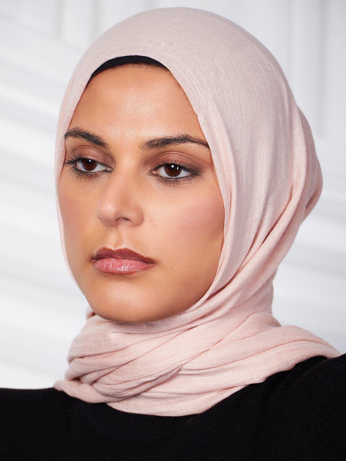 Product image 3 of 3, which shows Aab Cotton Rich Hijab, Natural Nude, One Size