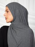 Aab Cotton Rich Jersey Hijab, Grey Charcoal