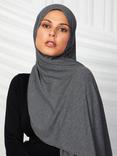 Aab Cotton Rich Jersey Hijab, Grey Charcoal