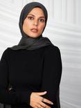 Aab Cotton Rich Hijab, Grey Charcoal