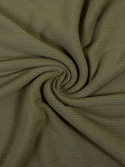Aab Cotton Rich Ribbed Hijab - view 2, Green Khaki