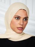 Aab Cotton Rich Hijab, Natural Ivory
