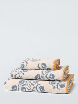 John Lewis x Sanderson Ottoman Towels, Dove Blue