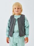 John Lewis Kids' Borg Gilet, Grey