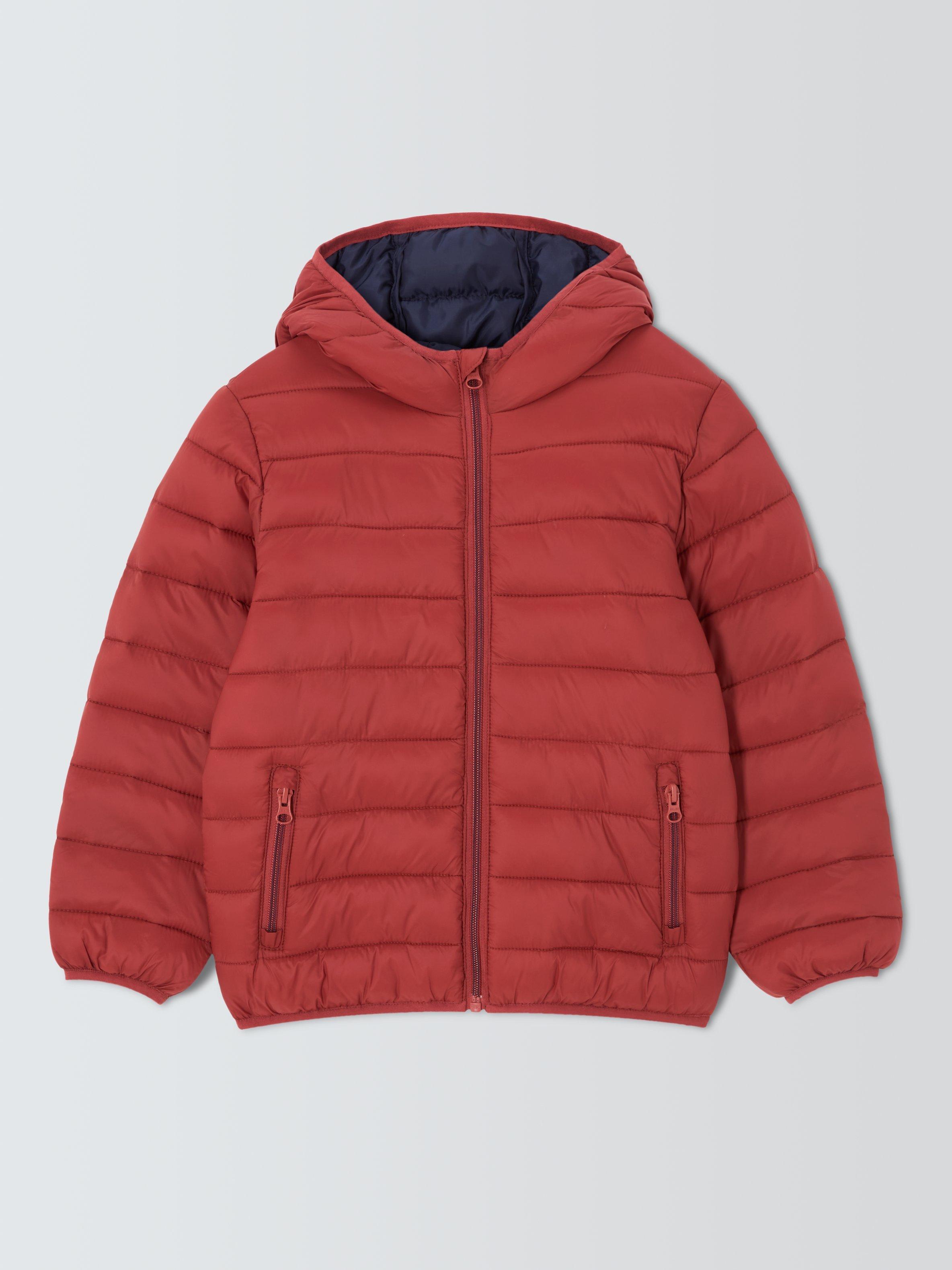 Product image 3 of 7, which shows John Lewis Kids' Quilted Packaway Jacket, Chilli Oil, 3 years