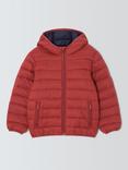 John Lewis Kids' Quilted Packaway Jacket, Chilli Oil