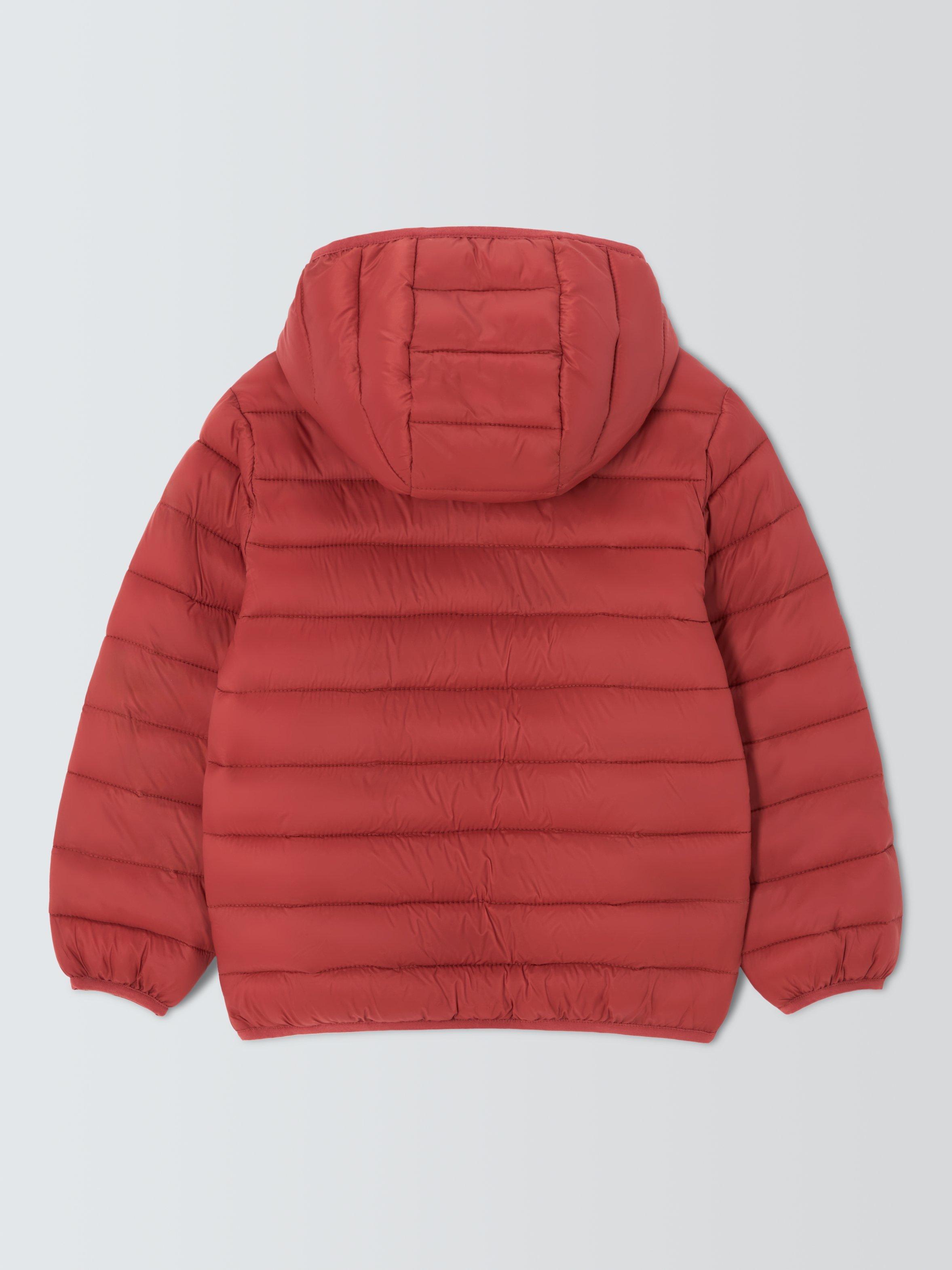 Product image 5 of 7, which shows John Lewis Kids' Quilted Packaway Jacket, Chilli Oil, 3 years