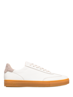 CLAE Deane Leather Trainers, White/Light Gum, White/Light Gum
