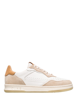 CLAE Haywood Leather Trainers, Fog /Safari
