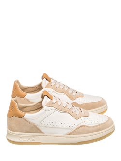 CLAE Haywood Leather Trainers - view 2, Fog /Safari