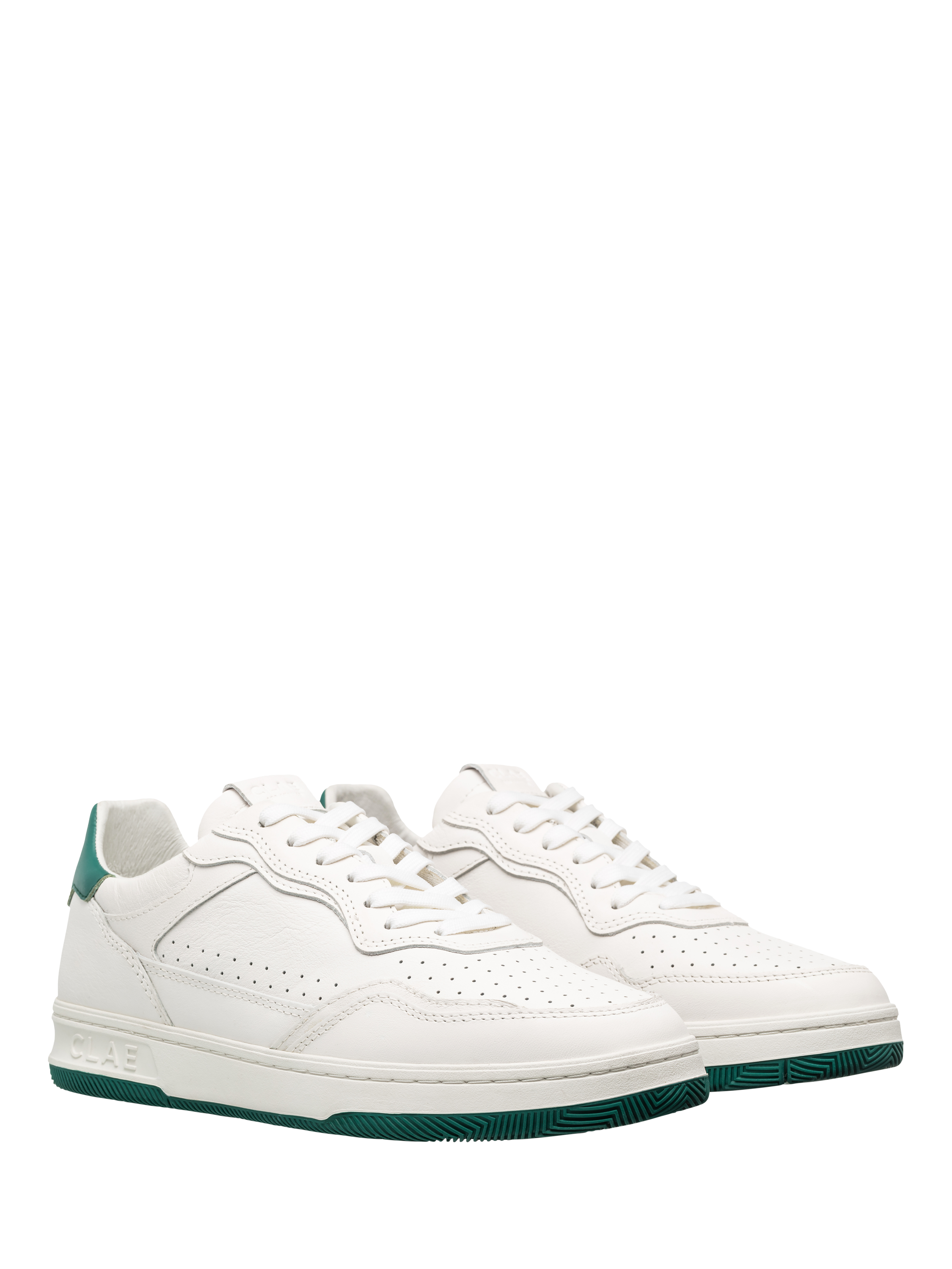 Product image 3 of 5, which shows CLAE Haywood Leather Trainers, Off White/Galapagos, 3