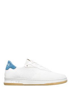 CLAE Malone Knit Trainers, White/Blue Shadow