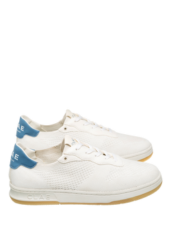 CLAE Malone Knit Trainers - view 2, White/Blue Shadow