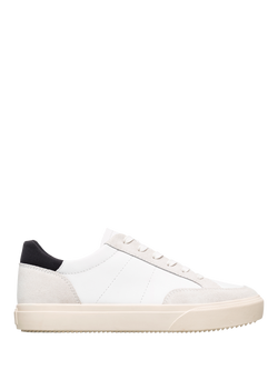 CLAE Monroe Leather Trainers, White/Black
