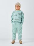 John Lewis Kids' Jersey Tapered Joggers, Light Blue