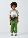 John Lewis Kids' Tapered Jersey Joggers, Green