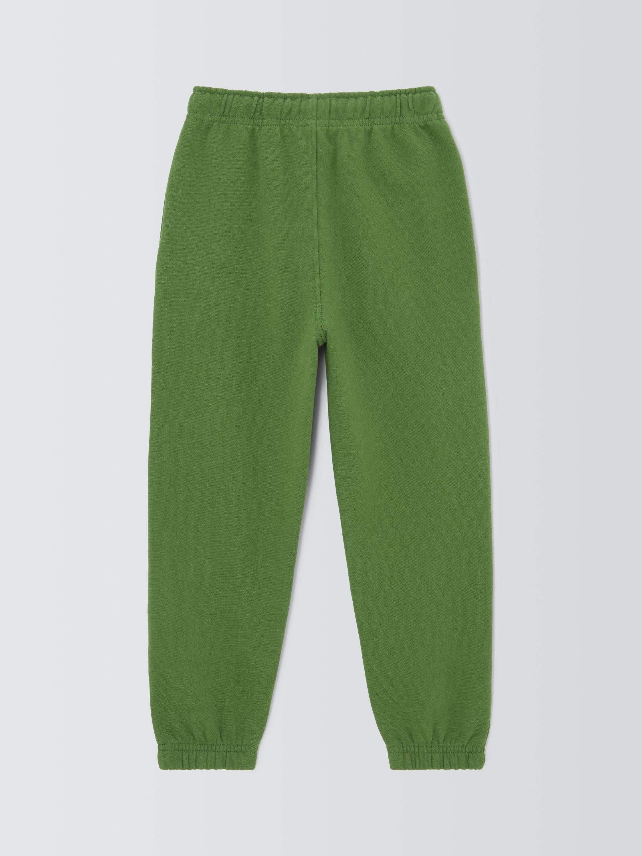 Product image 6 of 7, which shows John Lewis Kids' Tapered Jersey Joggers, Green, 3 years